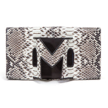 Natural/Brown Python Clutch