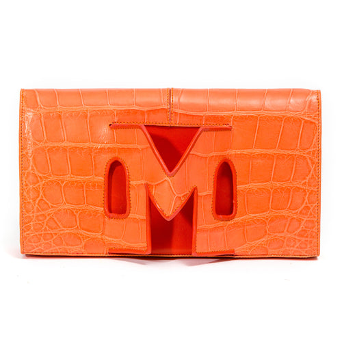 Orange  Alligator skin